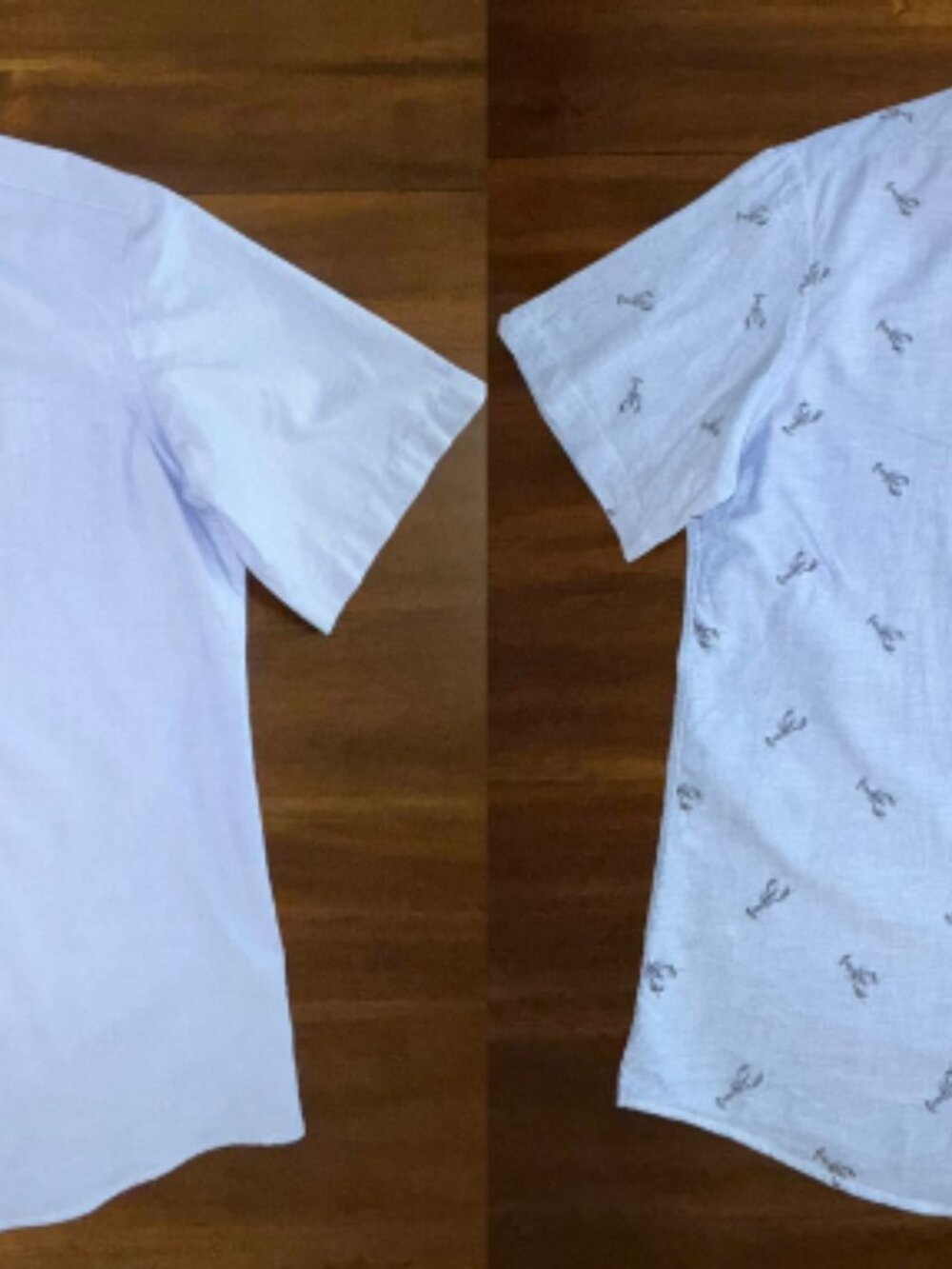 TWO UNTUCKit Mens Casual Button Down Casual  Dress Shirts in Baby Blue